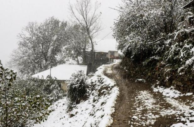 برف و باران در راه مازندران