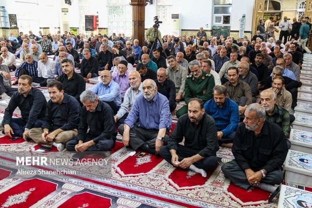 مراسم سومین روز شهادت مدافع امنیت مجید کاظم‌پور در آستانه اشرفیه