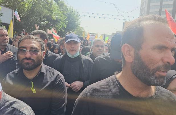 حضور رئیس مجلس درمراسم باشکوه تشییع شهدا