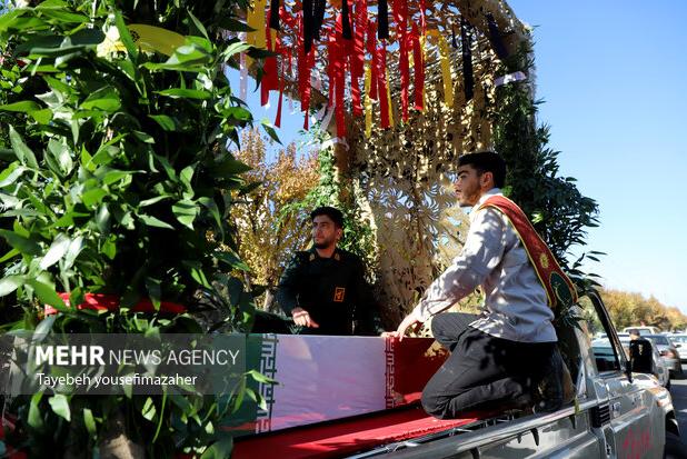 تشییع پیکر شهدای گمنام در الوند