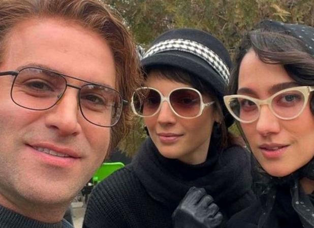 بازیگر تاسیان و همسر بهرام رادان در یک مهمانی هندی