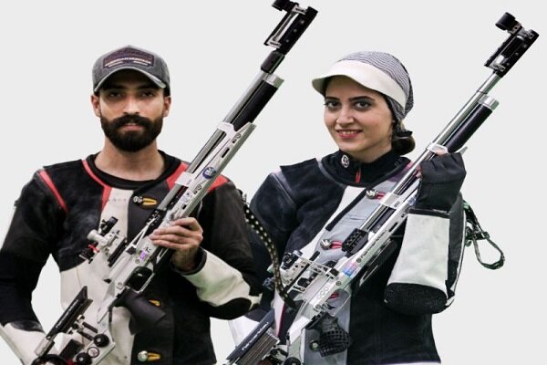 تیم میکس تفنگ ۱۰ متر ایران چهارم آسیا شد