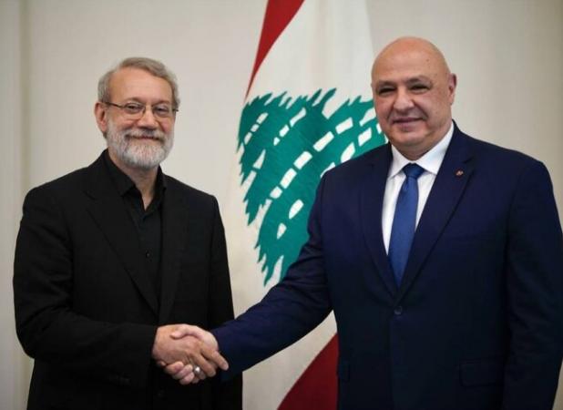 لاریجانی با رئیس‌جمهور لبنان دیدار کرد