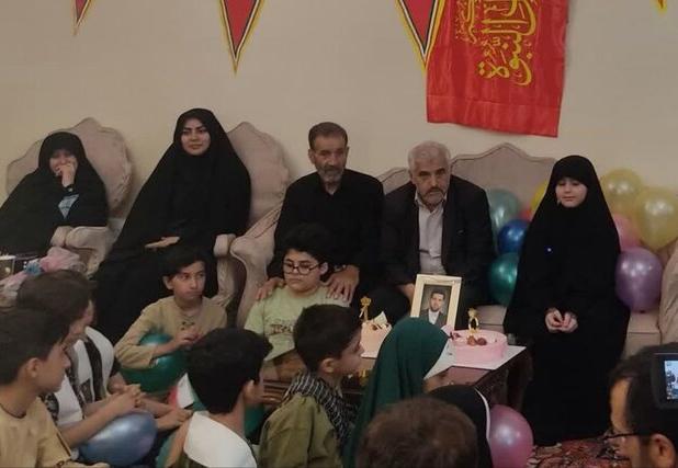 یاد و خاطره شهید «مهدی بزرگی» در جشن تولد دخترش گرامی داشته شد