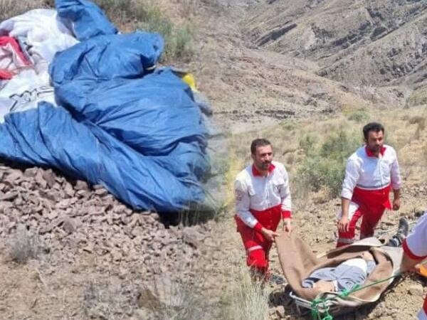 سقوط مرگبار پاراگلایدر در منطقه الموت غربی