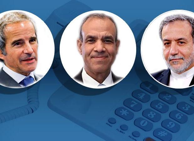 گفتگوی وزیر خارجه مصر با دکتر عراقچی و گروسی