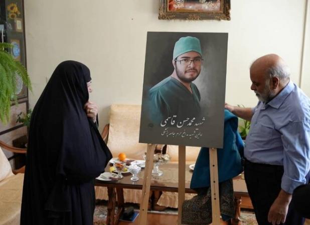 رونمایی از پرتره شهید مدافع حرم جامعه پزشکی در چهارمحال و بختیاری