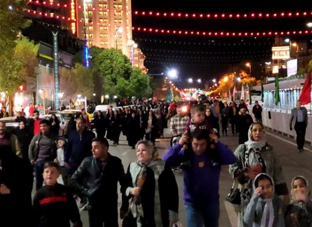 شوق تحویل سال در جوار امام رئوف