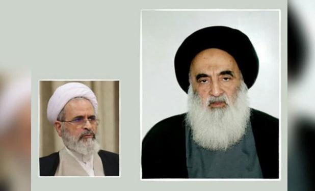 مدیر حوزه‌های علمیه با آیت‌الله سیستانی دیدار کرد