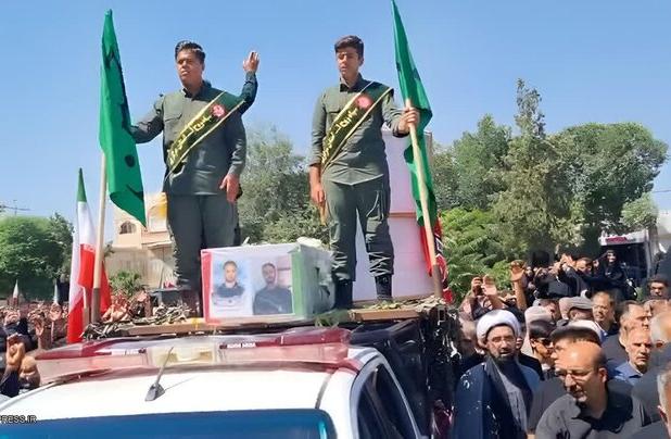 تشییع پیکر مطهر شهید محمد انصاری در خمین
