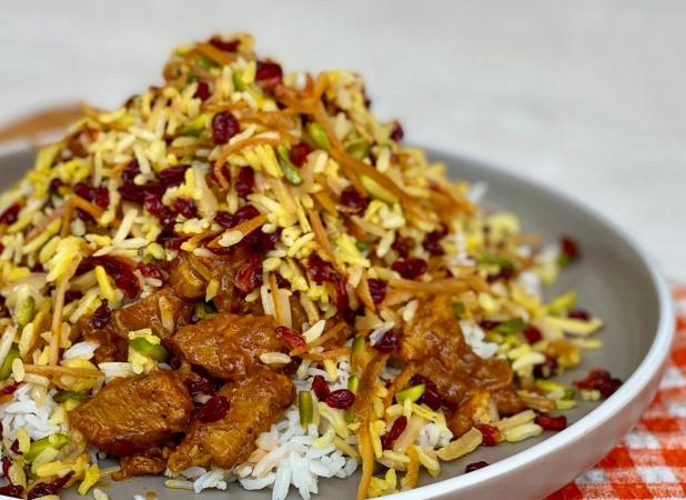 طرز تهیه قیمه‌نثار قزوین به شکل رستورانی و اصیل