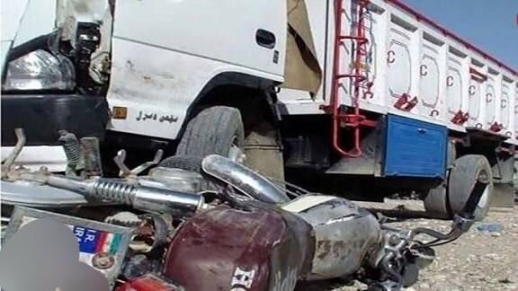 ۲ فوتی بر اثر برخورد کشنده و موتورسیکلت در روستای دامن ایرانشهر