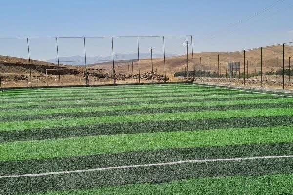 افتتاح یک زمین چمن مصنوعی در یکی از روستاهای سلسله