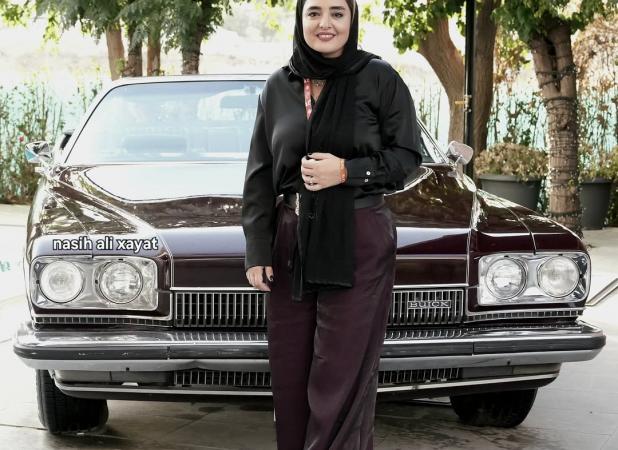 تیپ متفاوت نرگس محمدی در عراق جلب توجه کرد