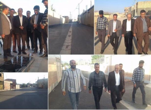افتتاح پروژه ۶ میلیاردی بهسازی معابر نیسیان اردستان 