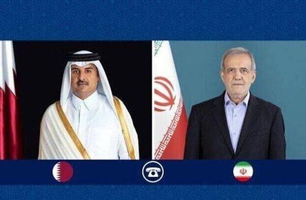 تأکید ایران و قطر بر تلاش مشترک برای توقف جنایات در غزه