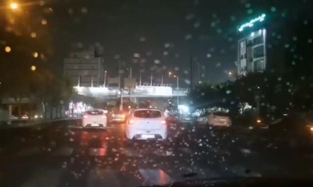 بارش باران در محدوده گیلاوند