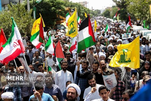مردم خاستگاه انقلاب فریاد انتقام سر دادند