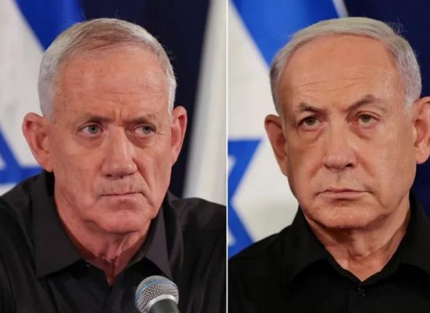 درگیری لفظی بین نتانیاهو و گانتس بالا گرفت