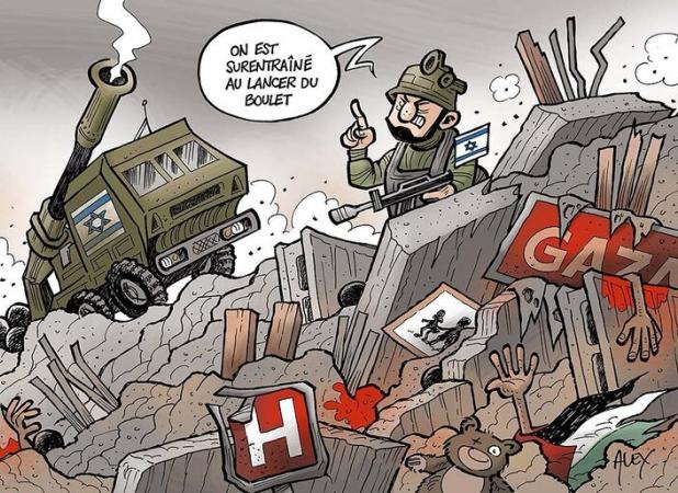 انتقاد کاریکاتوریست سوییسی از حضور رژیم صهیونیستی در المپیک