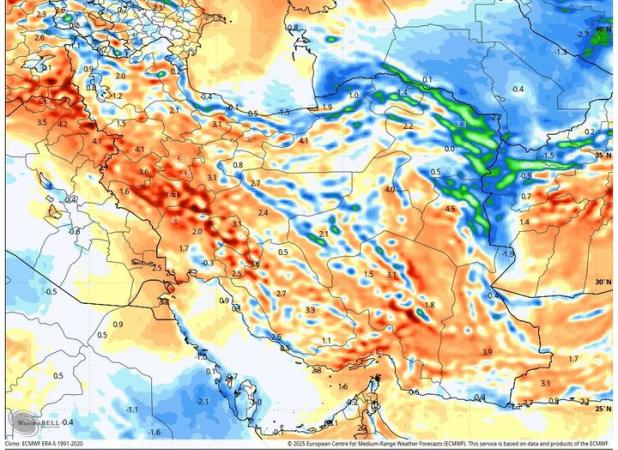 ورود سامانه بارشی جدید به شمال کشور از فردا؛ کاهش نسبی دما در راه است
