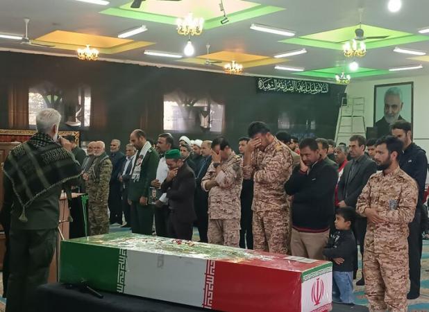 تشییع پیکر مطهر شهید گمنام در شهرستان مرزی خواف