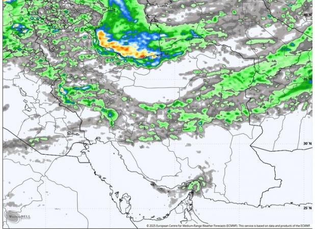 فعالیت دو سامانه بارشی در ۱۵ استان کشور؛ هشدار نسبت به بارش‌های سنگین