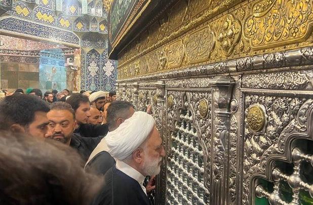 رئیس قوه قضائیه حرم حضرت معصومه(س) را زیارت کرد