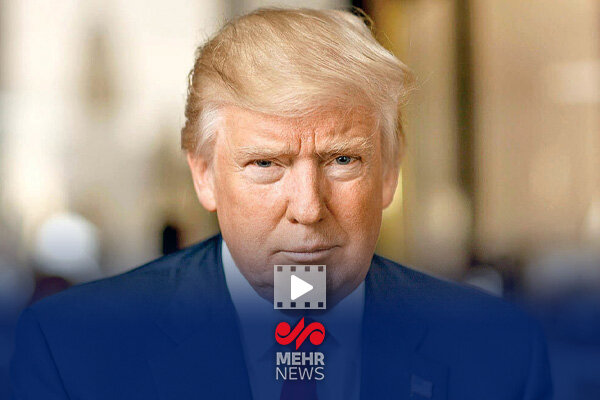 هوکردن ترامپ، در مسابقه فینال تنیس اوپن آمریکا