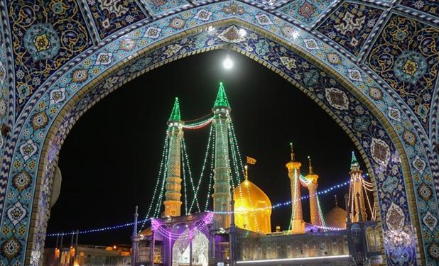 مراسم جشن میلاد پیامبر اکرم (ص) و امام صادق(ع) در حرم قم