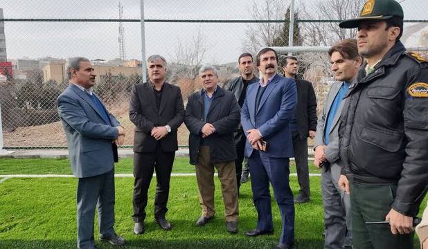 افتتاح زمین چمن مصنوعی ویژه کودکان تحت پوشش بهزیستی در سنندج