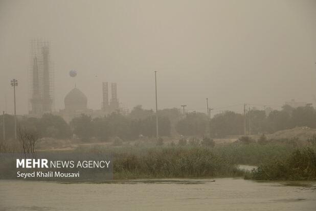 وضعیت ناسالم هوای ۹ شهر خوزستان برای گروه‌ های حساس