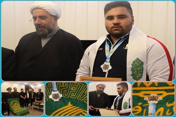 نایب قهرمان جهان مدال نقره خود را پیشکش امام رضا(ع) کرد