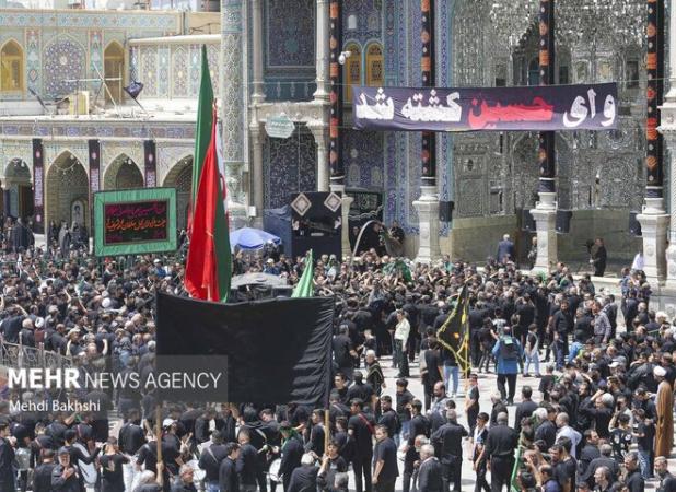 قم یکپارچه در سوگ واقعه روز دهم؛ حرکت دسته‌های عزادار به سمت حرم