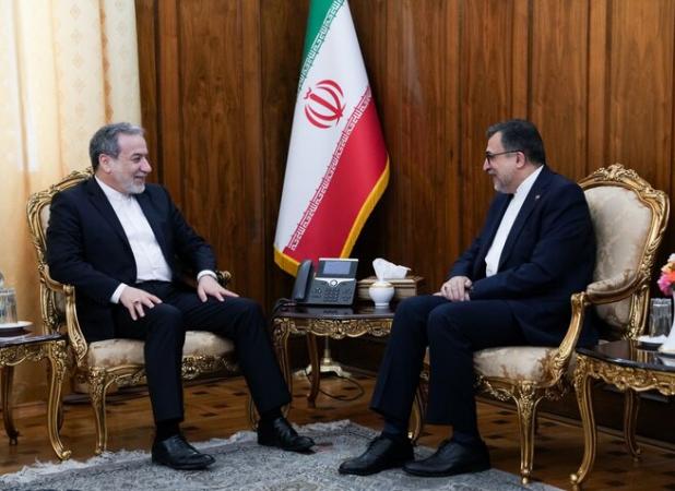 دیدار سفیر و نماینده دائم ایران نزد سازمان همکاری اسلامی با عراقچی