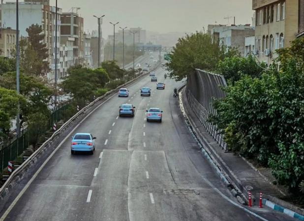 دو قاب متفاوت از شرایط آب و هوایی تهران