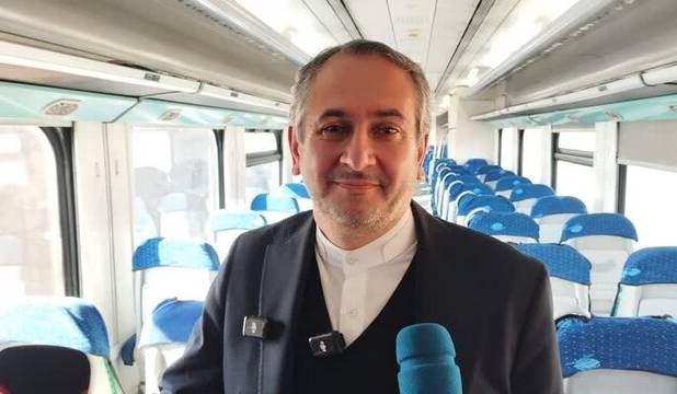 آغاز حرکت آزمایشی قطار میانه – اردبیل