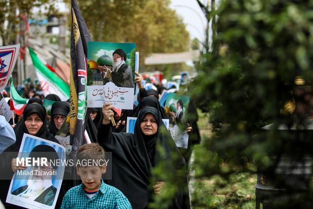 راهپیمایی «جمعه‌های خشم و نصر» در استان گلستان برگزار شد