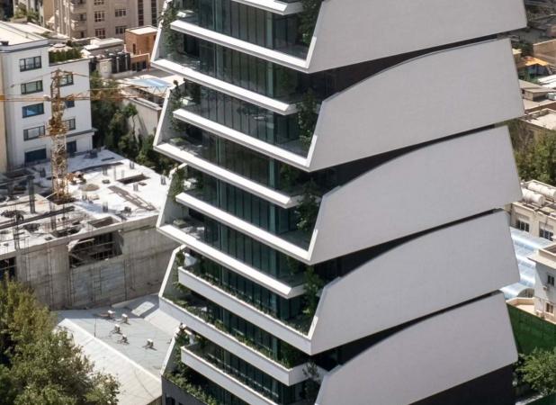 معماری مدرن یک ساختمان در تهران که بی‌نظیر است