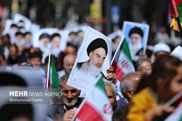 راهپیمایی بشارت نصر در استان تهران برگزار شد
