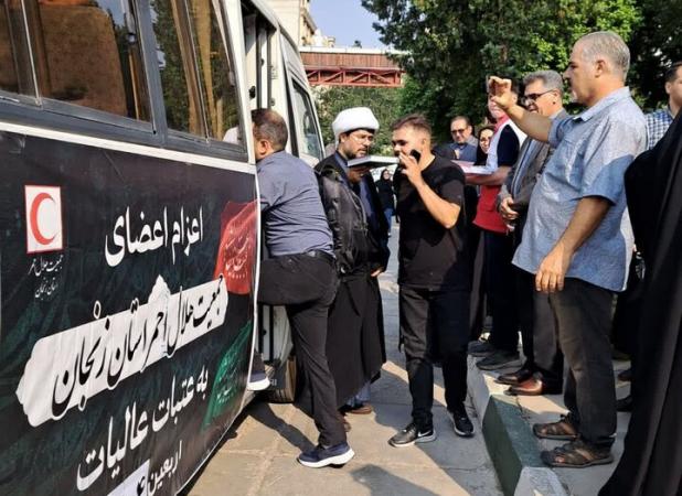 اعزام تیم درمانی هلال‌احمر زنجان به کربلا جهت ارائه خدمات به زائران