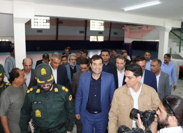 بازدید وزیر ورزش از پروژه های ورزشی در حال احداث منوجان