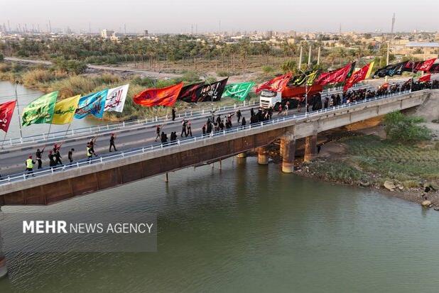 آبادان میزبان کاروان اربعین عشاق الحسین(ع) رامشیر