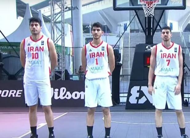 پیروزی تیم بسکتبال سه نفره ایران برابر فیلیپین