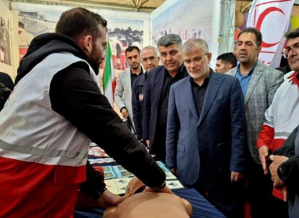 بازدید استاندار البرز از ایستگاه نوروزی شهرستان ساوجبلاغ