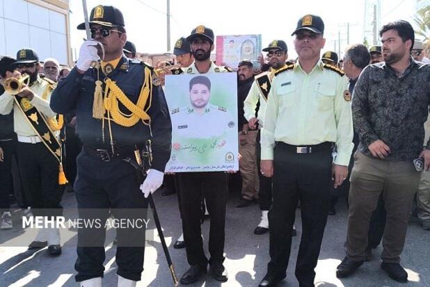 مردم زابل سنگ تمام گذاشتند؛ تشییع باشکوه شهید پیواسته