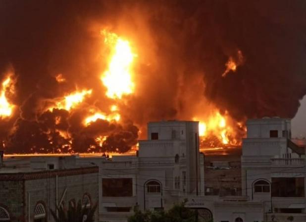 حمله سنگین هوایی اسرائیل به بندر الحدیده یمن