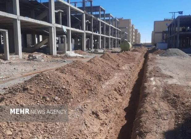 لوله‌گذاری شبکه توزیع آب ۵۸۴ واحد مسکن ملی شهر تیران به اتمام رسید