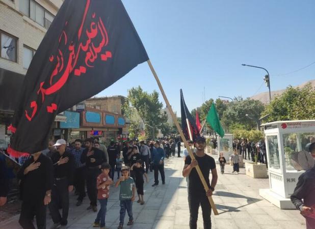 مراسم عزاداری ۲۸ صفر در سنندج همزمان با محکومیت جنایات رژیم صهیونیستی