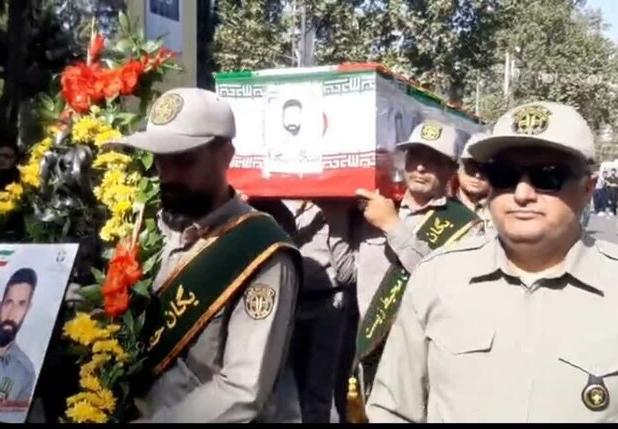پیکر شهید محیط‌بان پارک ملی گلستان در مینودشت تشییع شد